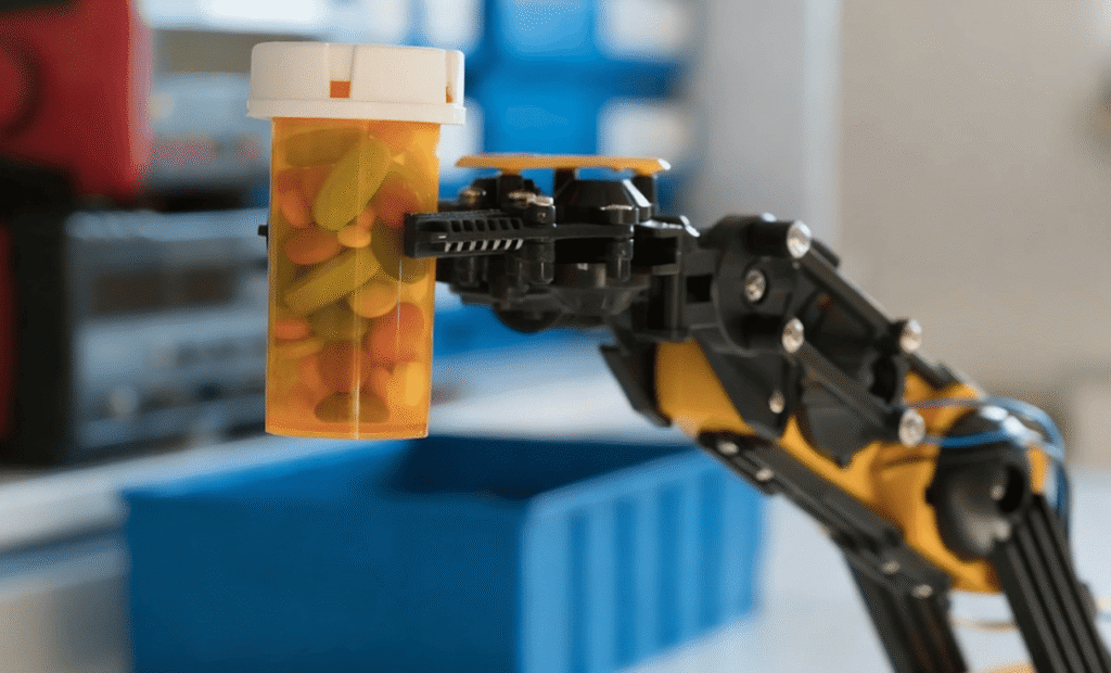 药品分包机 —— 机械手摆放