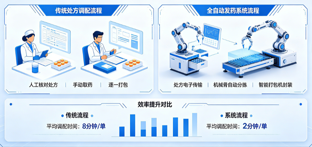 门诊药房自动化方案：全自动发药系统如何重构处方调配效率